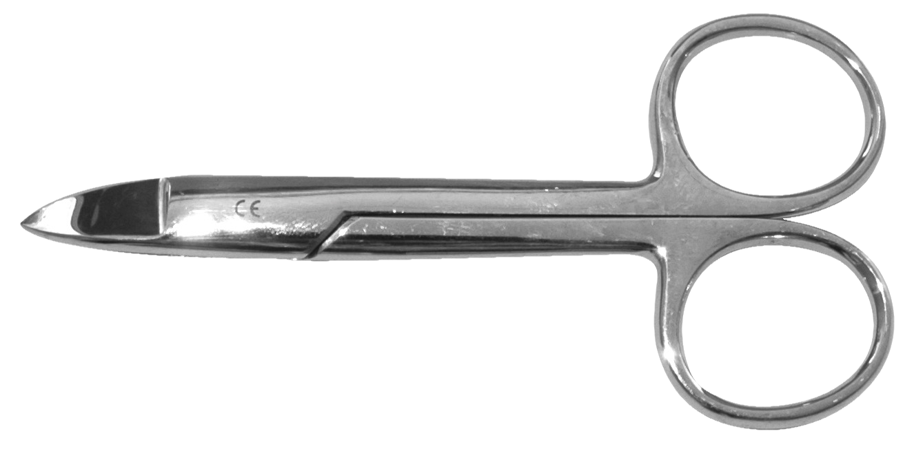 DEHP Scissors BeeBee 10cm Curved