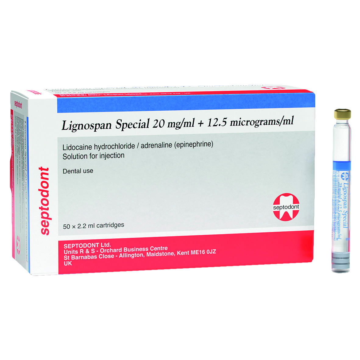 Lignospan Special 2% Glass Cartridges 2.2ml 50/PK