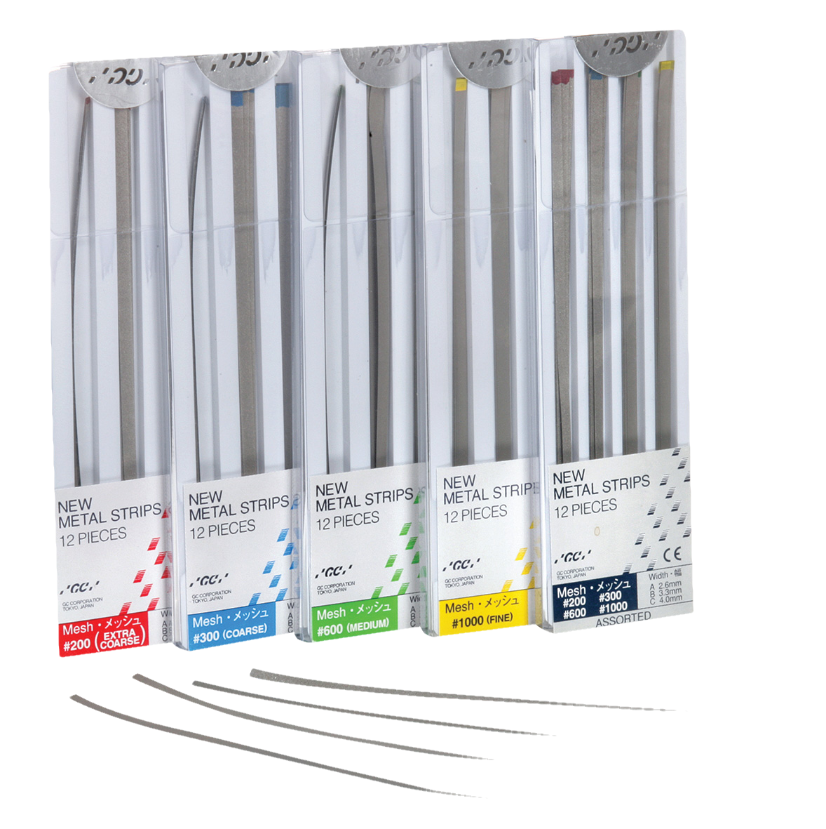 Metal Strip Polishing Yellow 12pk