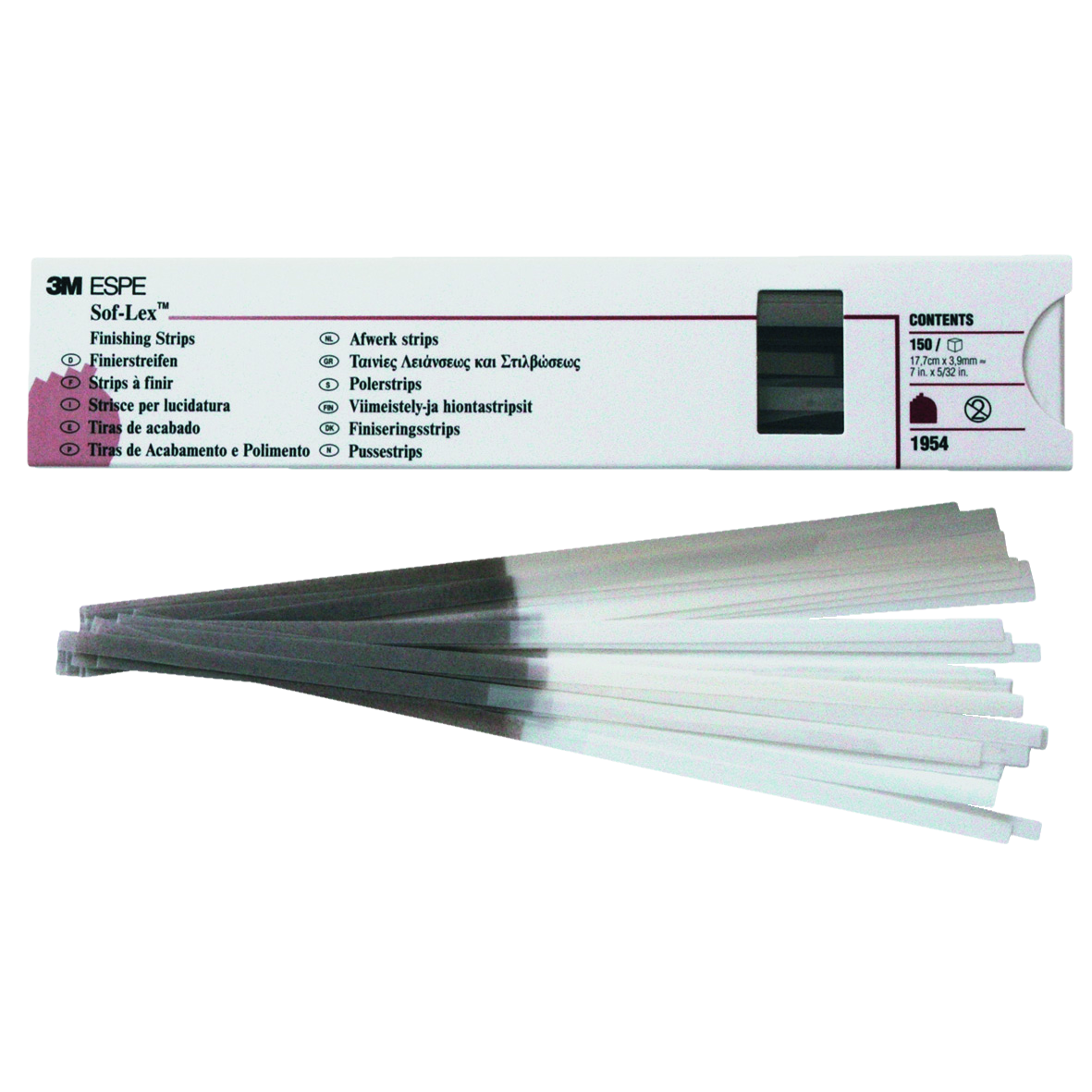 Sof-Lex Strip Coarse/Medium 4mm 1954 150pk