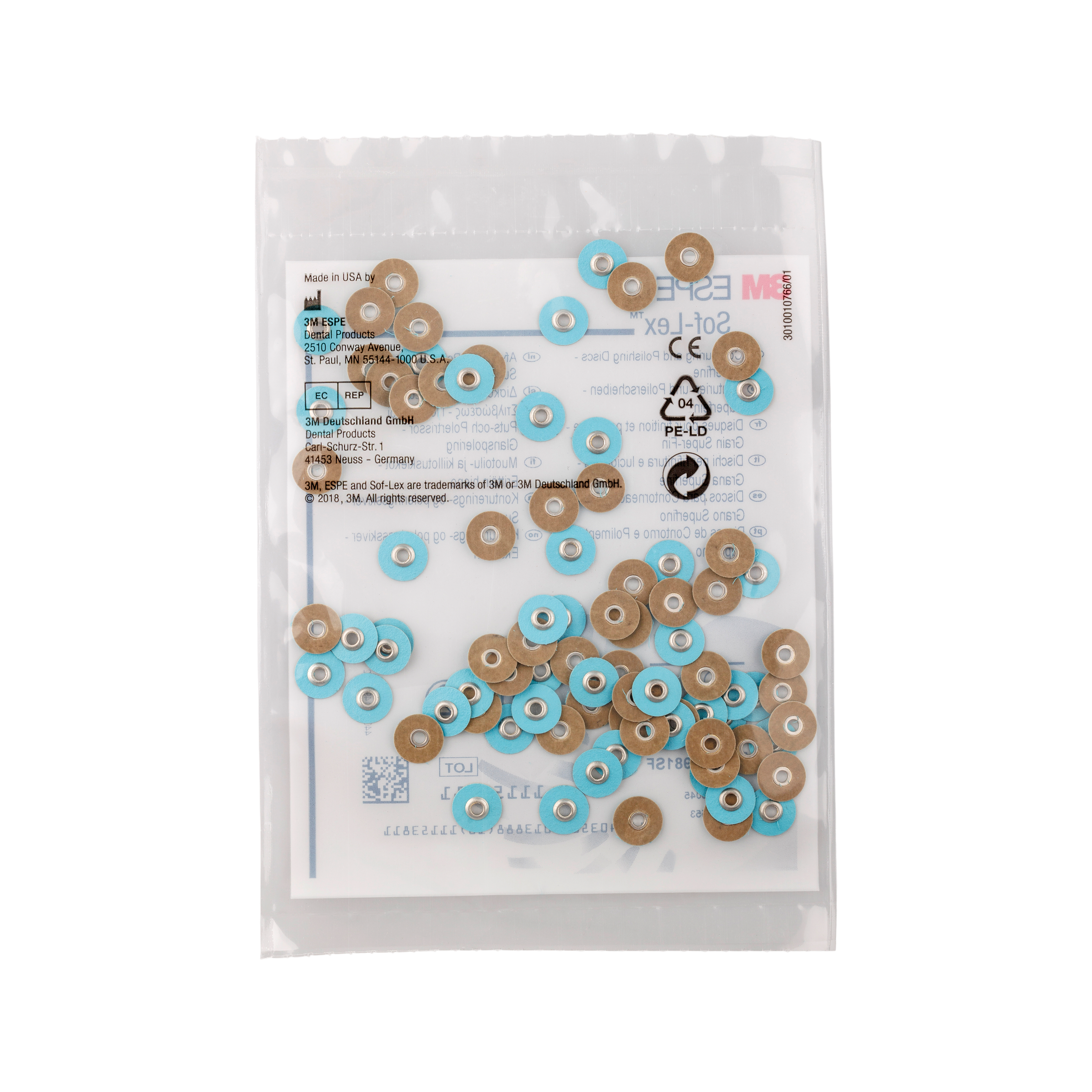 Sof-Lex Disc 3/8"/9.5mm Light Blue Super-Fine 1981SF 85pk