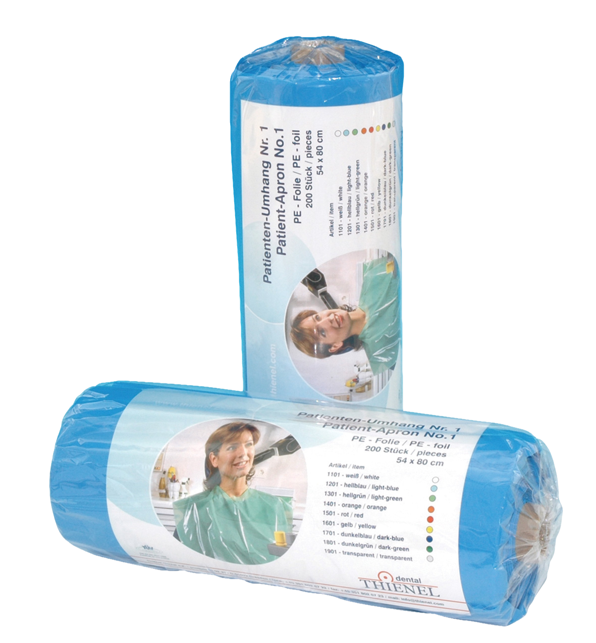 Bibs Patient Disposable Blue 200pk
