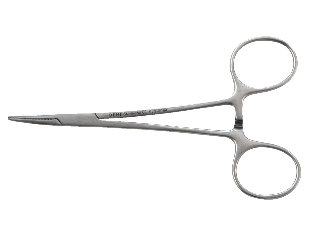 DEHP Forceps Mosquito 5" (12.5cm) Curved