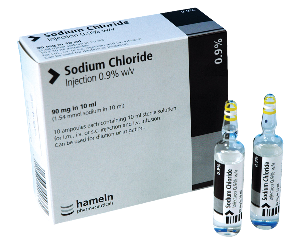 Hameln Pharmaceuticals Sodium Chloride (Saline) 0.9 10ml Ampoule 10pk