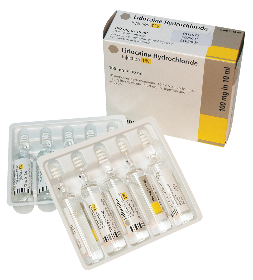 Lidocaine Hydrochloride 1% 100mg/10ml 10pk