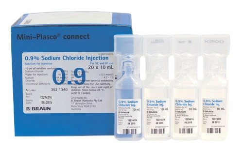Sodium Chloride Mini-plasco 10ml Ampoule 20pk