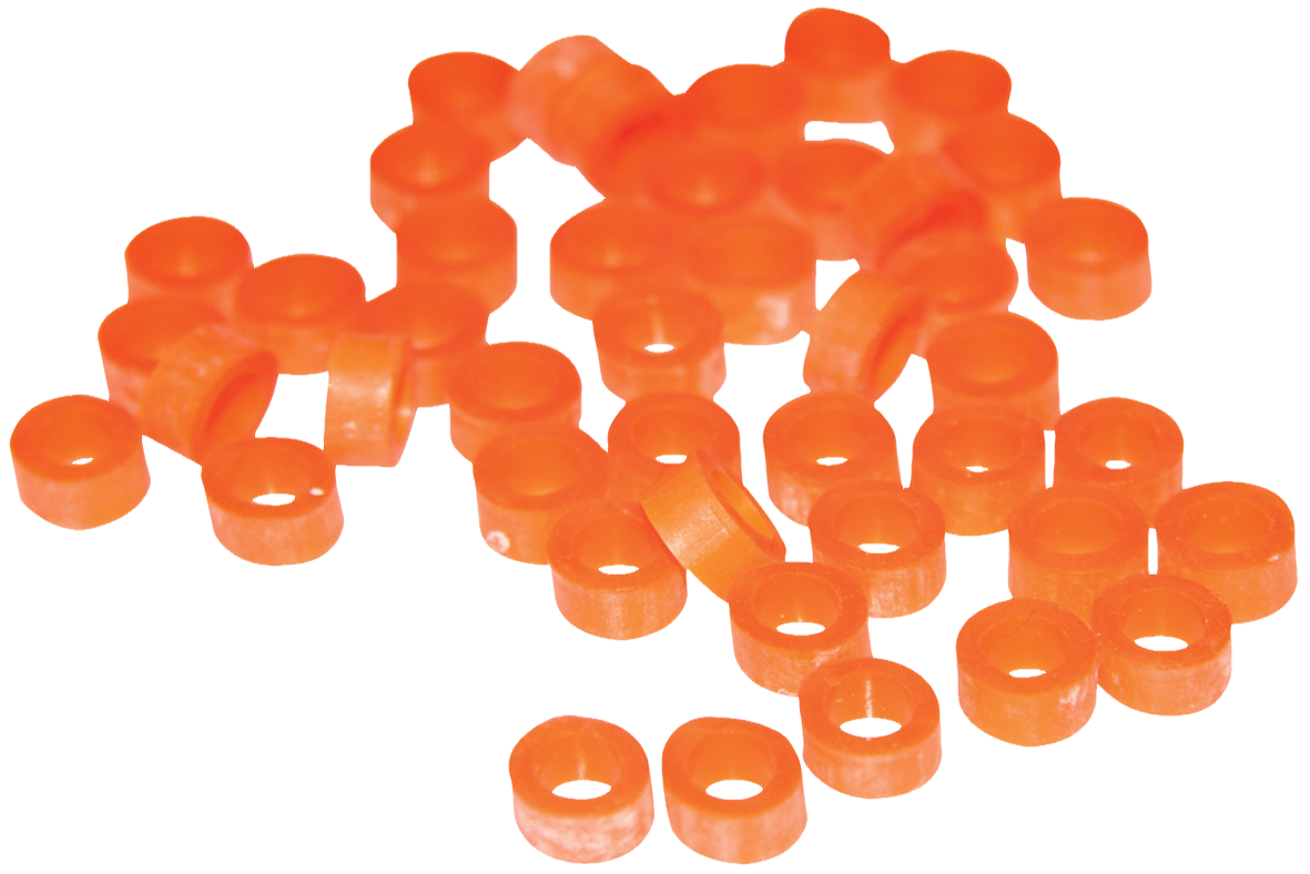 Instrument Code Rings Orange 50pk