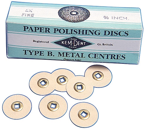 Kemdent Disc B Metal Centre Fine 16mm 5/8" 50pk