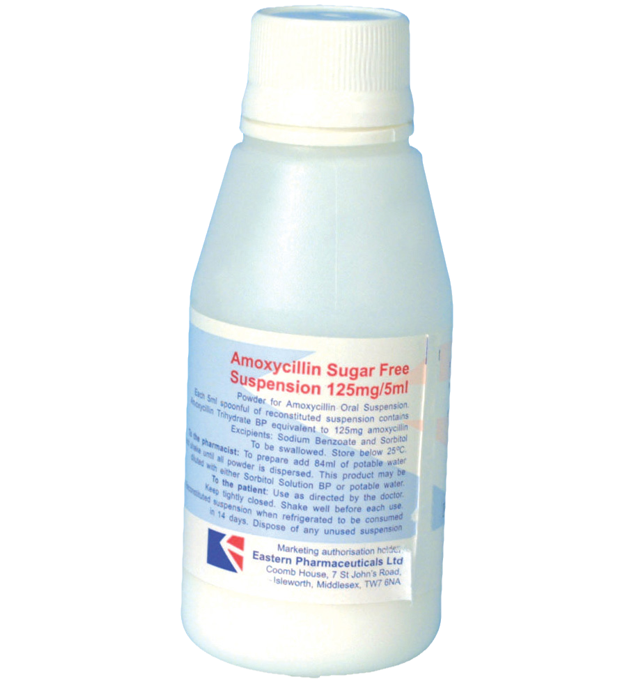 Amoxicillin Sugar-Free Syrup 125mg/ 5ml x 100ml