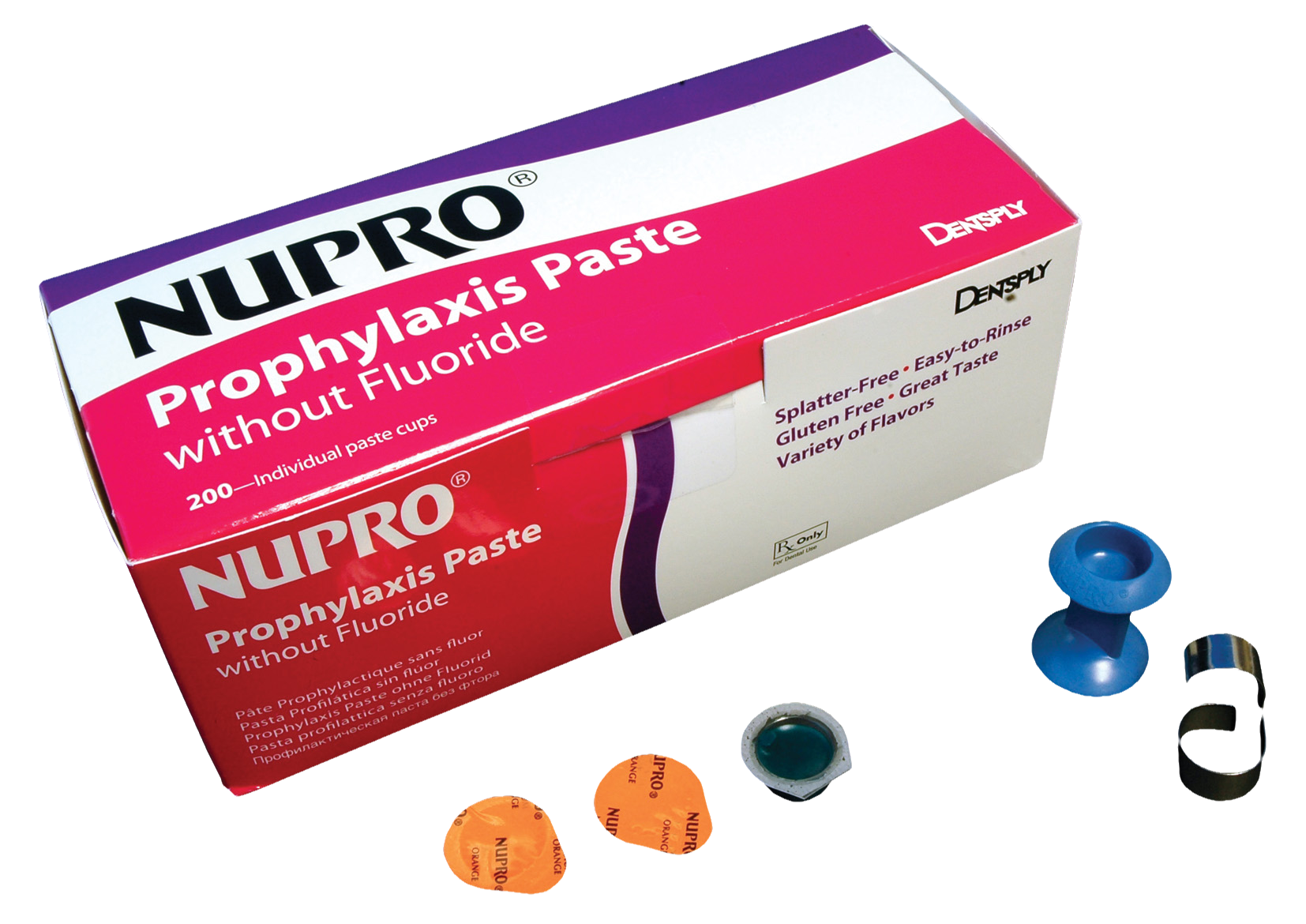 Nupro Prophy Cups Orange Coarse 2g 200pk