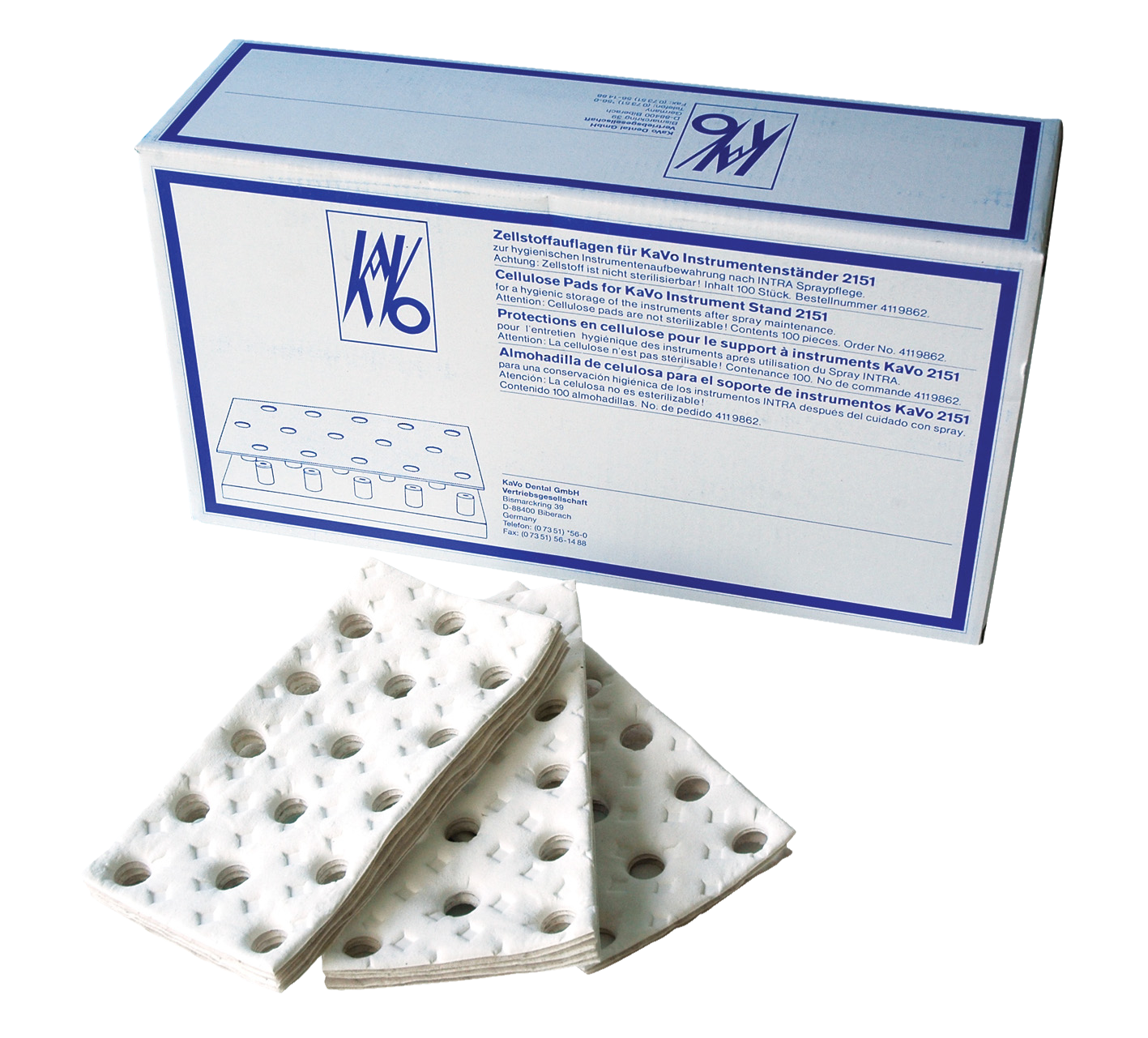 Kavo Handpiece Stand Cellulose Pads 100pk