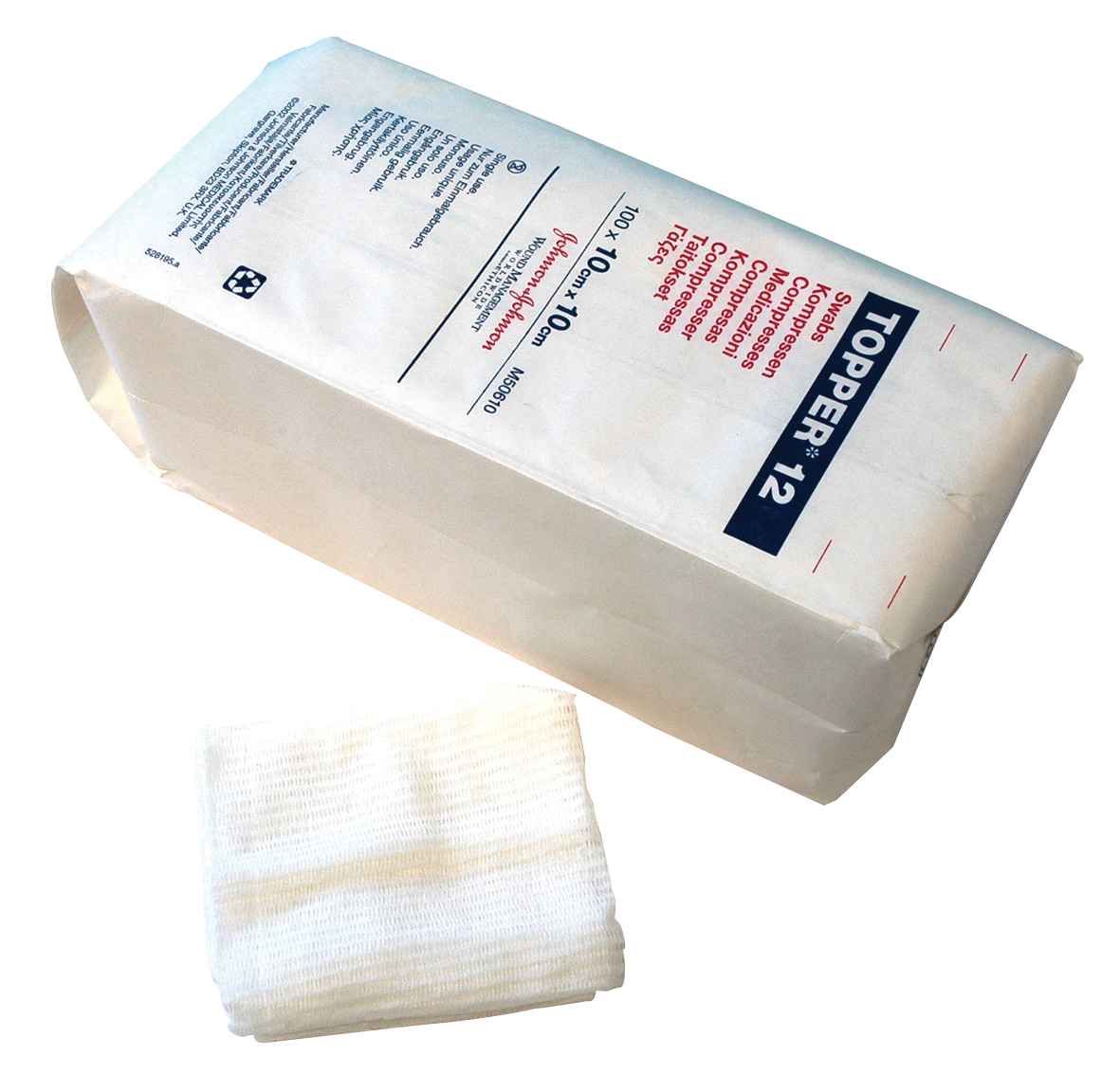 Topper 12 Swabs 10 x 10cm 100pk