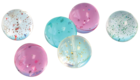Glitter Bounce Balls Toys 72pk