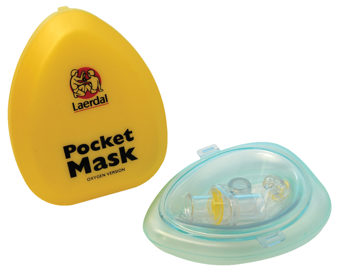 Pocket Mask With O2 Inlet