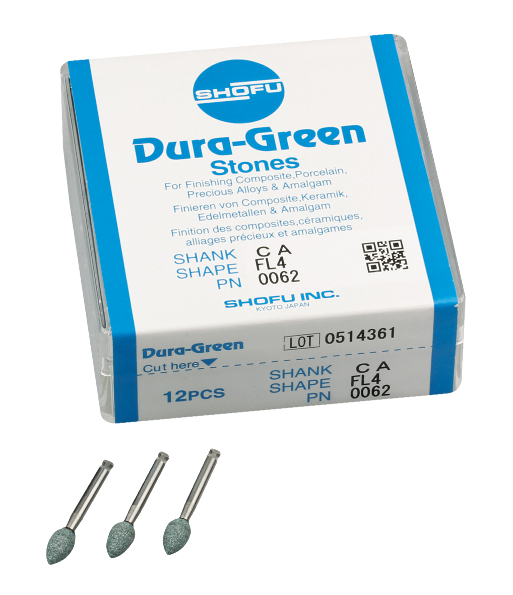 Dura-Green Polishing Stone FL4 0062 CA 12pk
