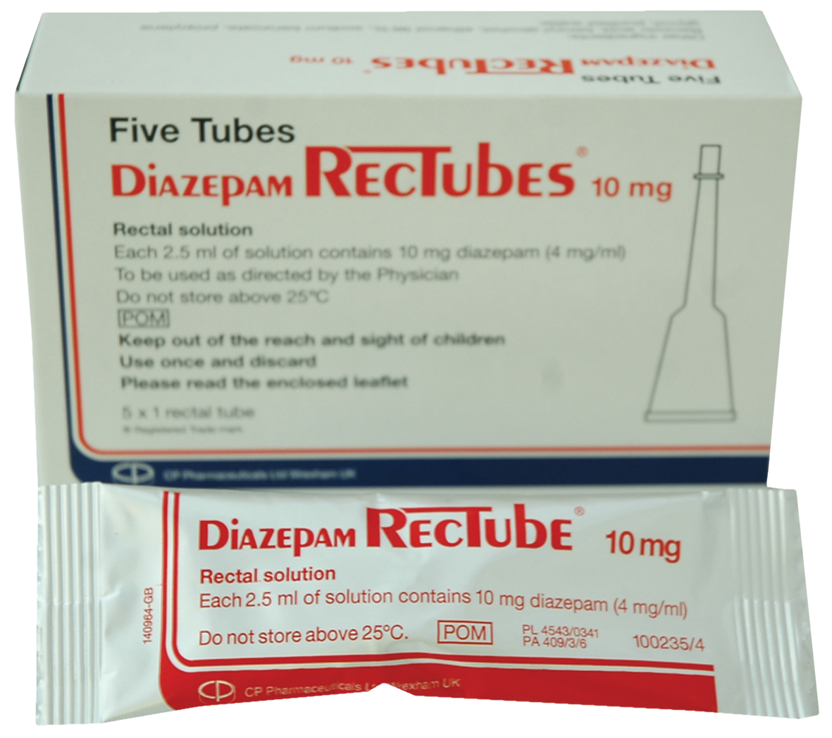 Diazepam Stesolid Rectal Tubes 10mg 2.5ml 5pk