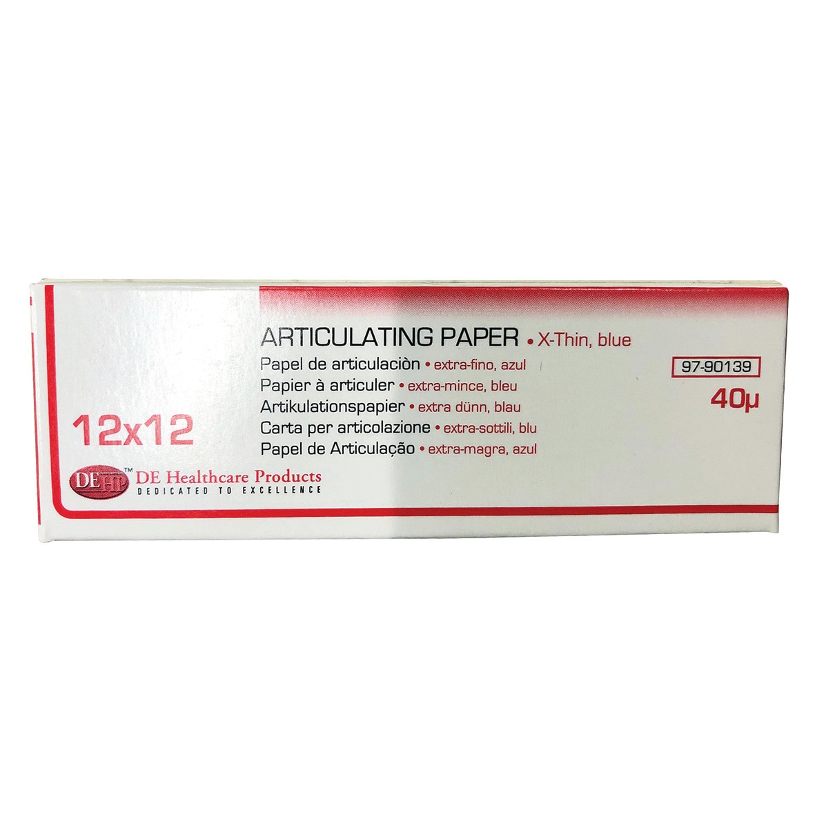 DEHP Articulating Paper X-Thin Blue 12 Sheets 12pk