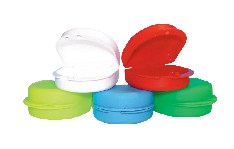Denture Container Red 10pk