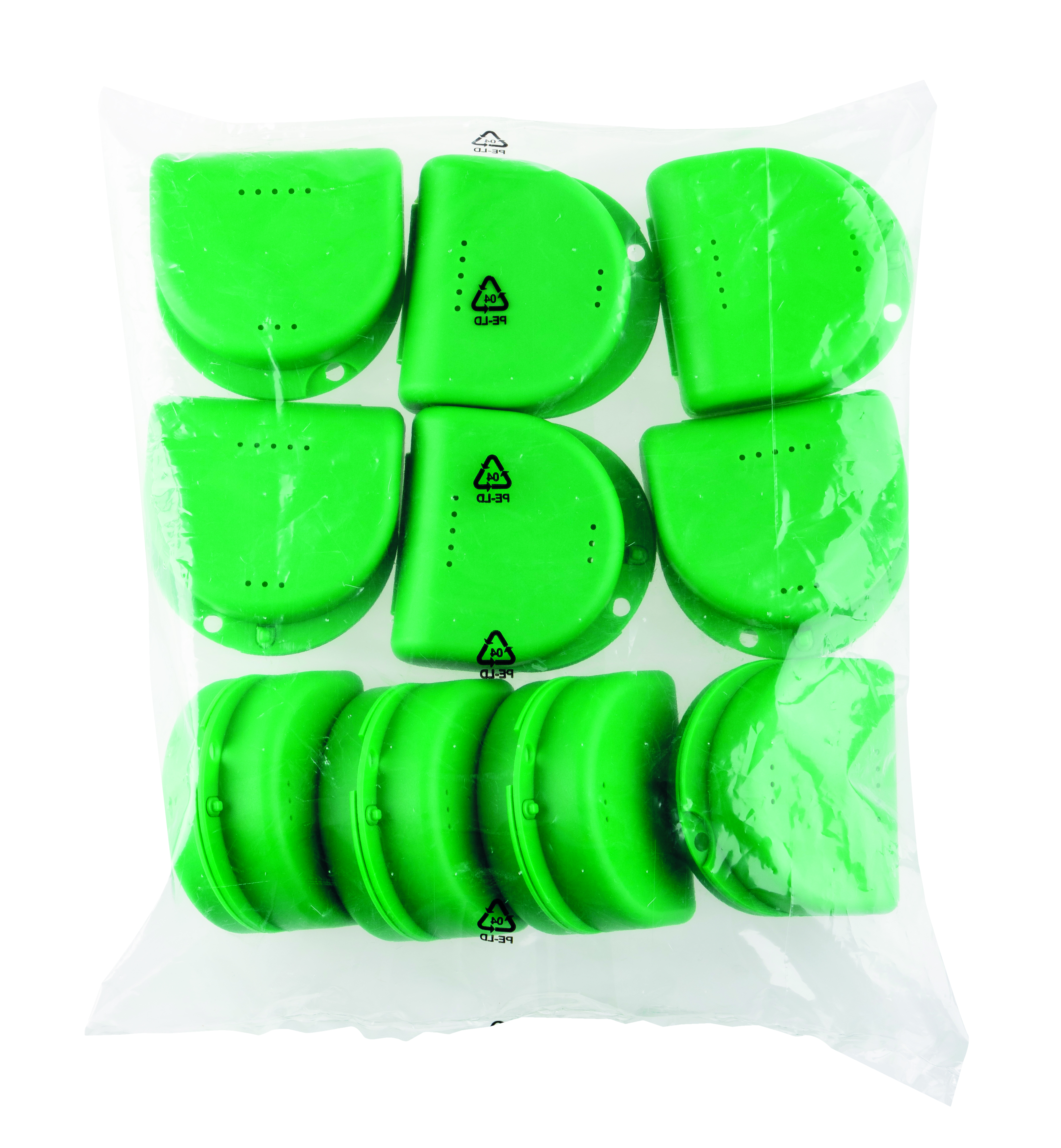 Denture Container Dark Green 10pk