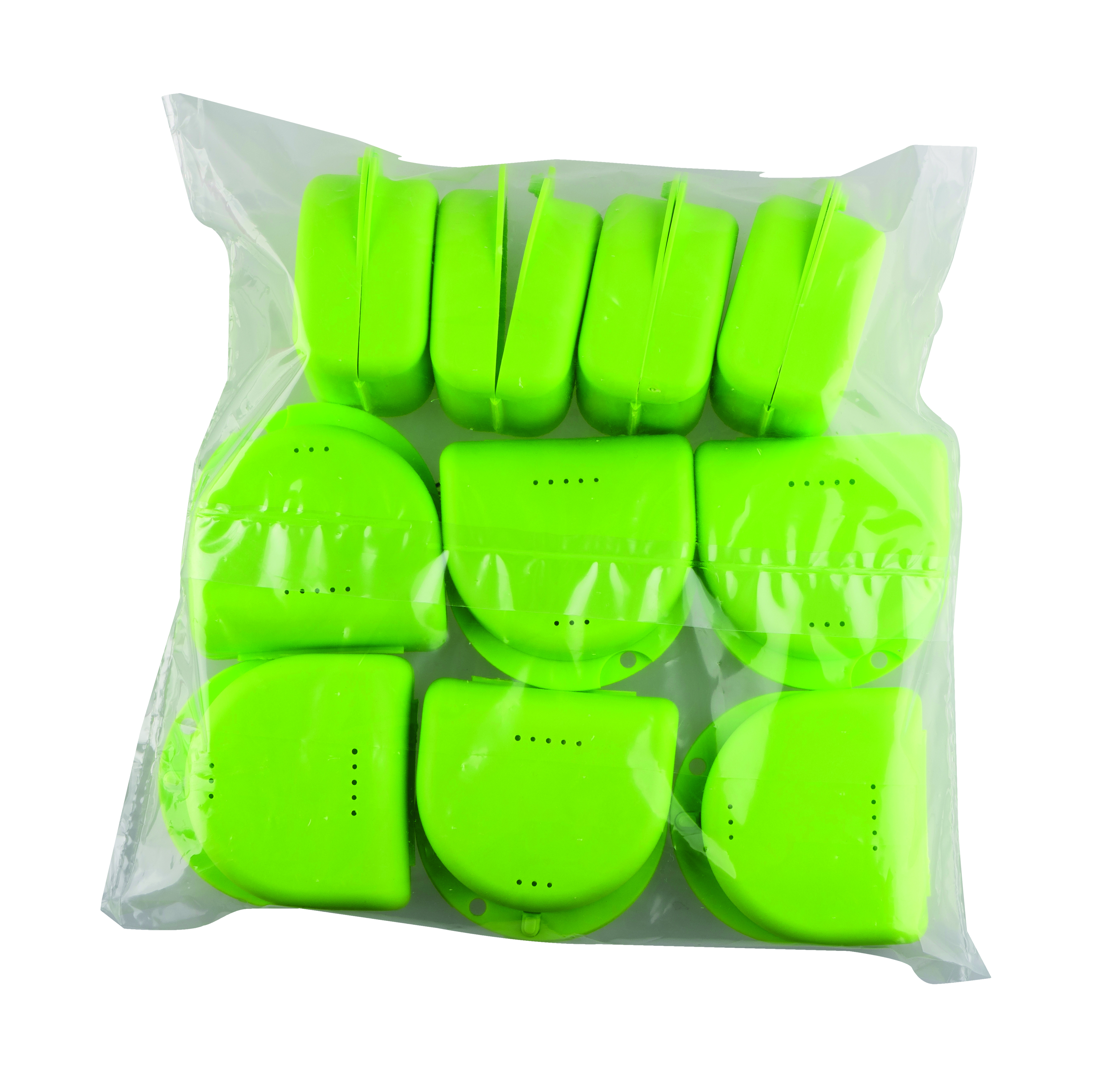 Denture Container Light Green 10pk