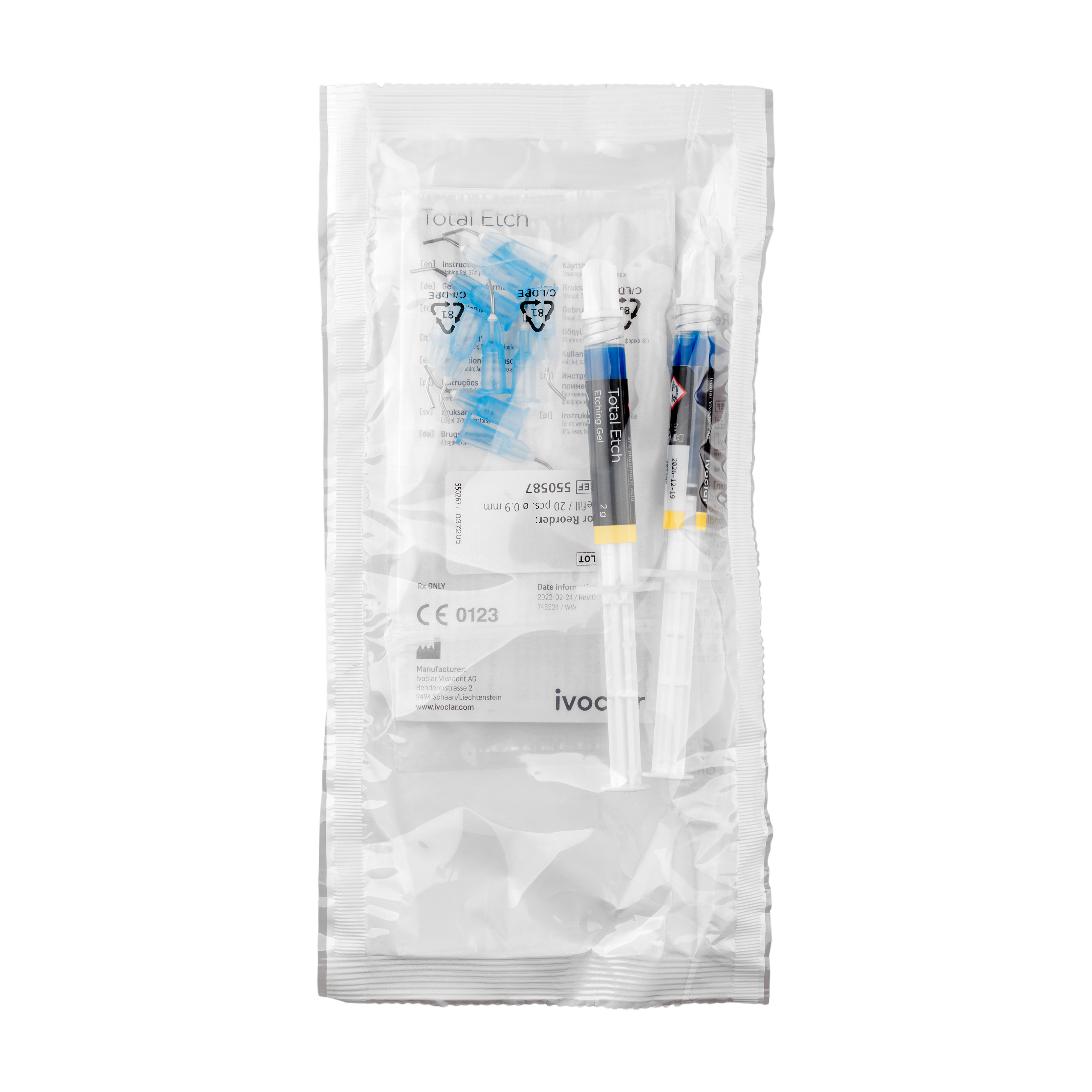 Total Etch Syringe Etch Gel 2ml 2pk