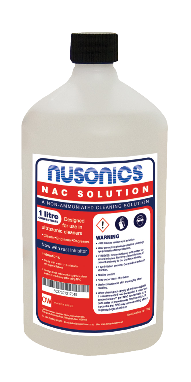 Nusonics NAC Ultrasonic Cleaner 1L
