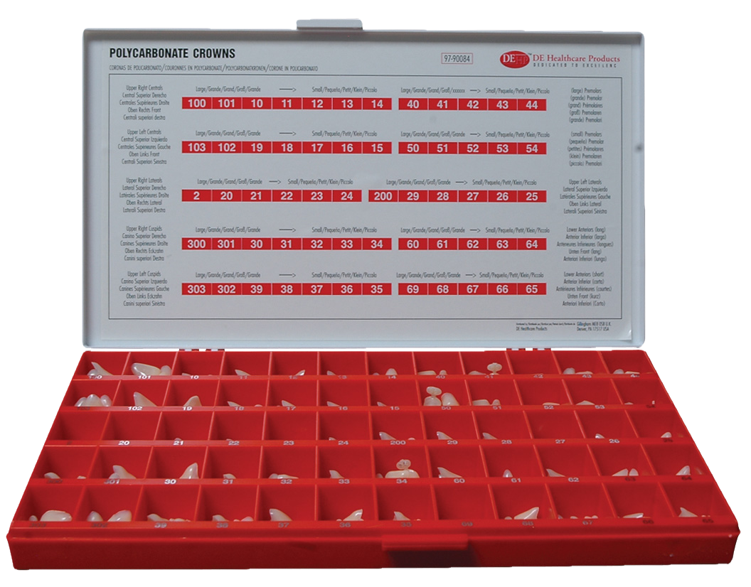 DEHP Temporary Crown Form Assorted Kit 180pk