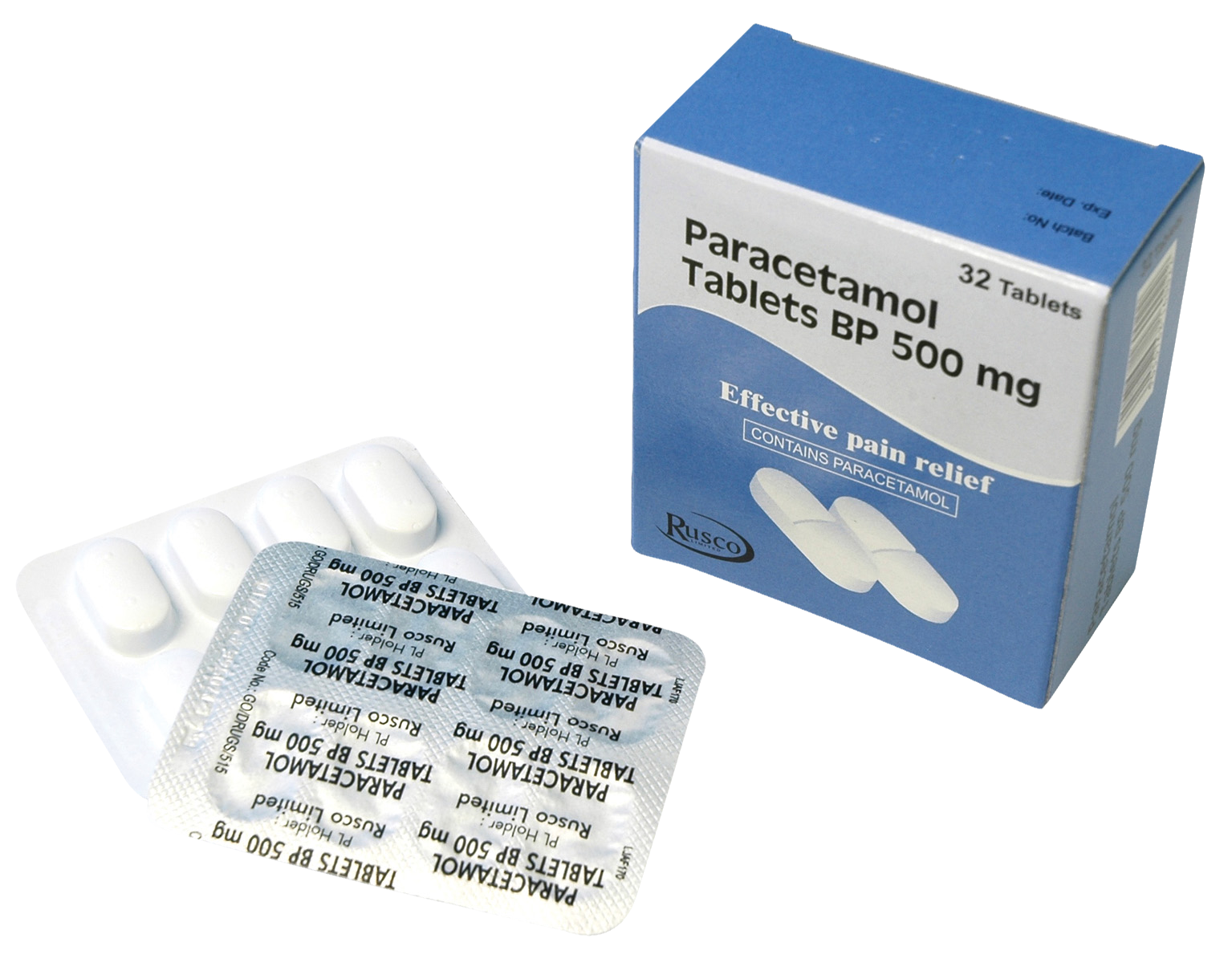 Paracetamol Capsules 500mg 32pk