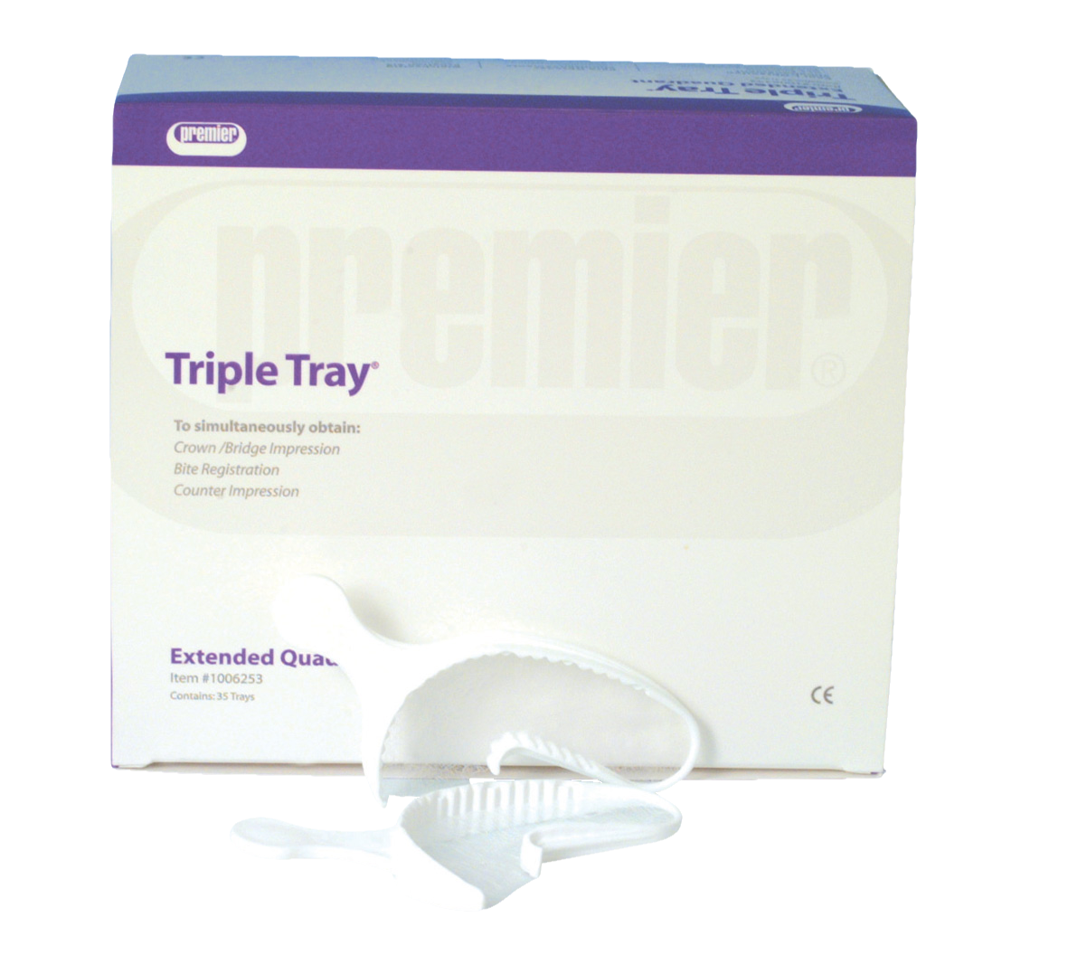 Premier Triple Trays Extended Quadrant 35pk