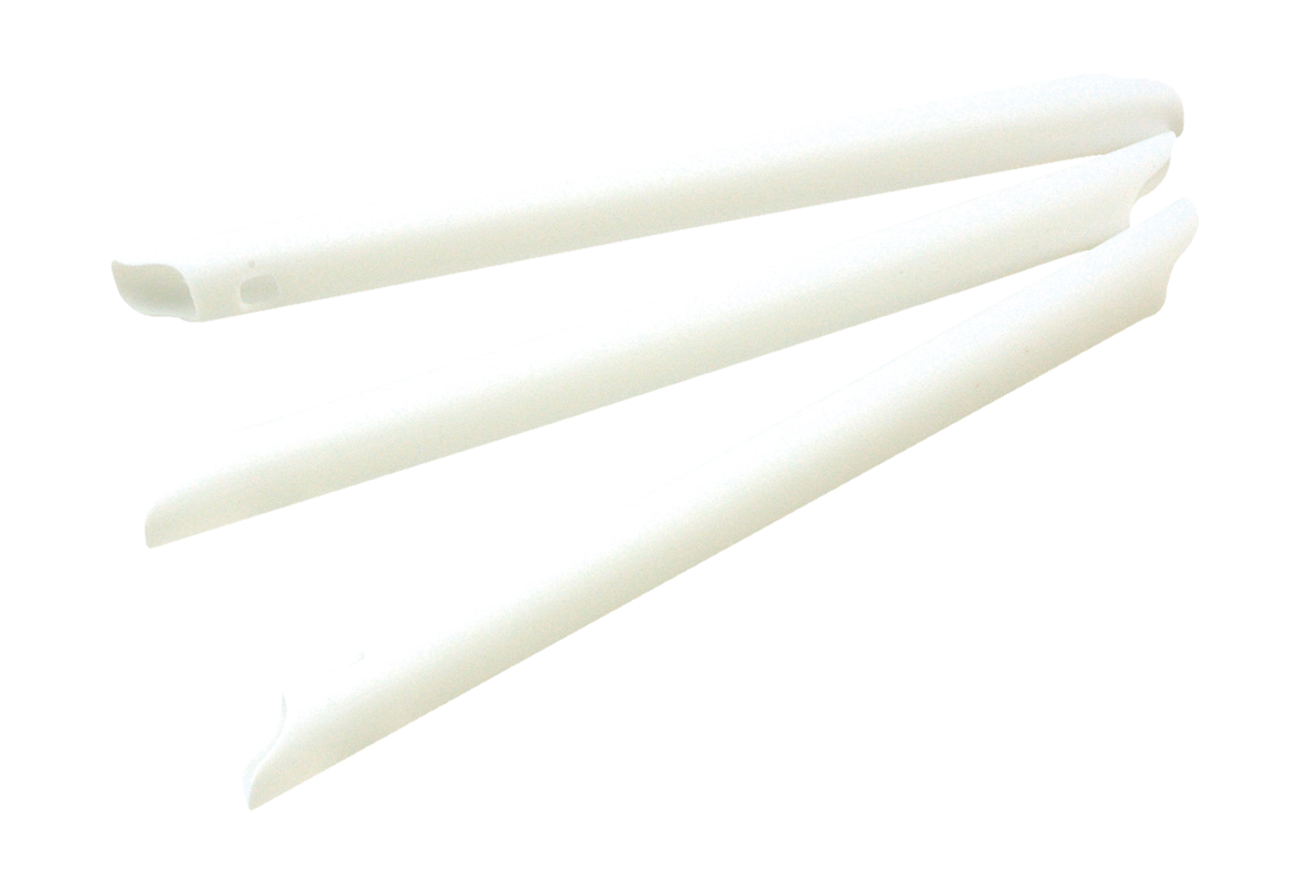 DEHP Evacuator S Curve Vented 1 Side White 100pk