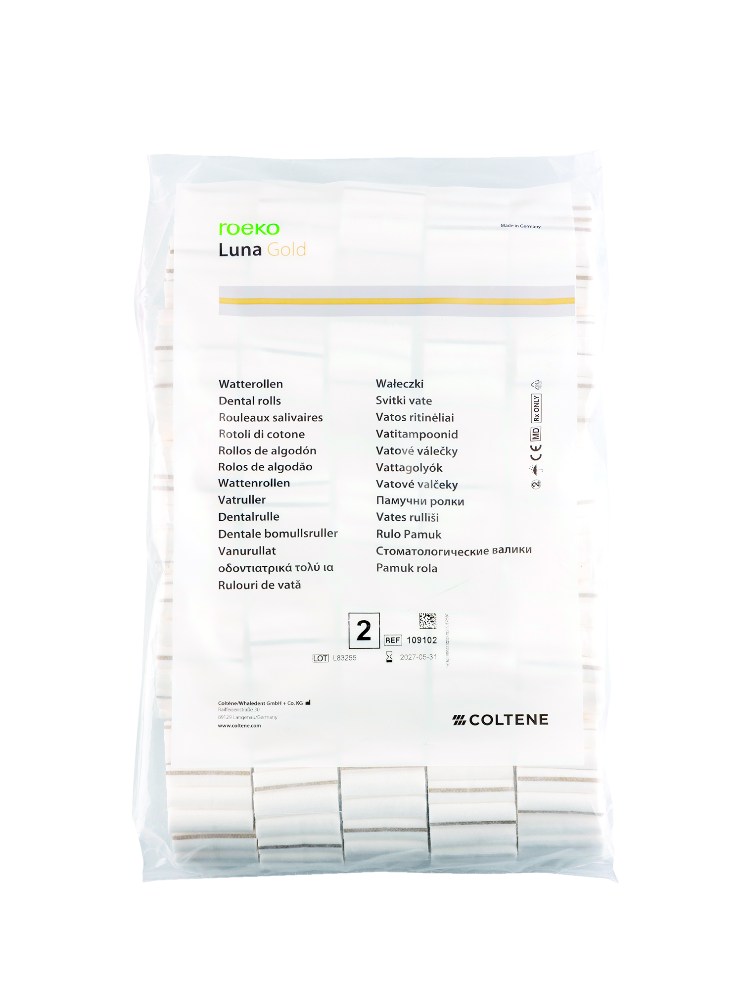 Luna Cotton Roll Comfort No 2 1000pk