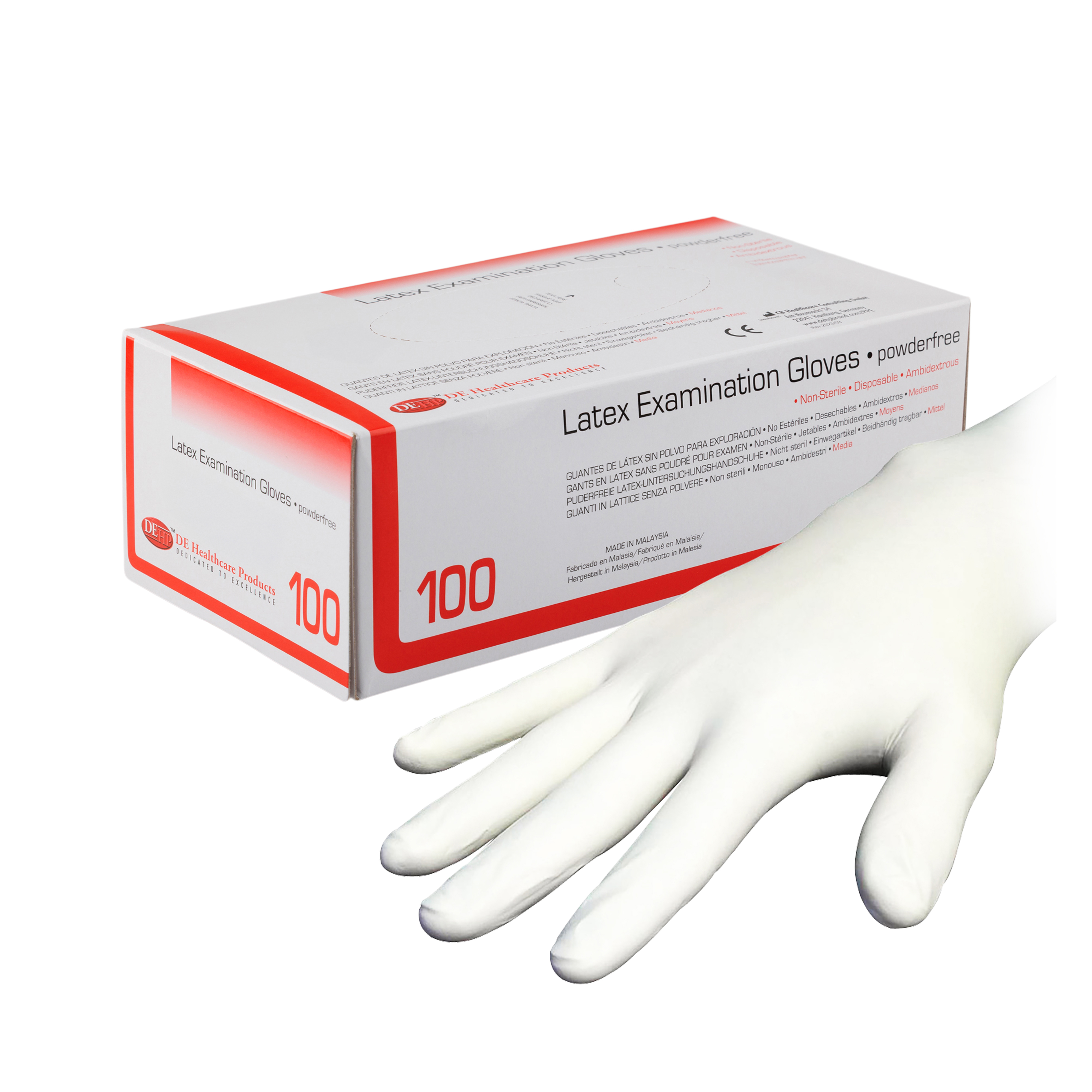 DEHP Gloves Economy Latex Powder Free X-Small 100pk