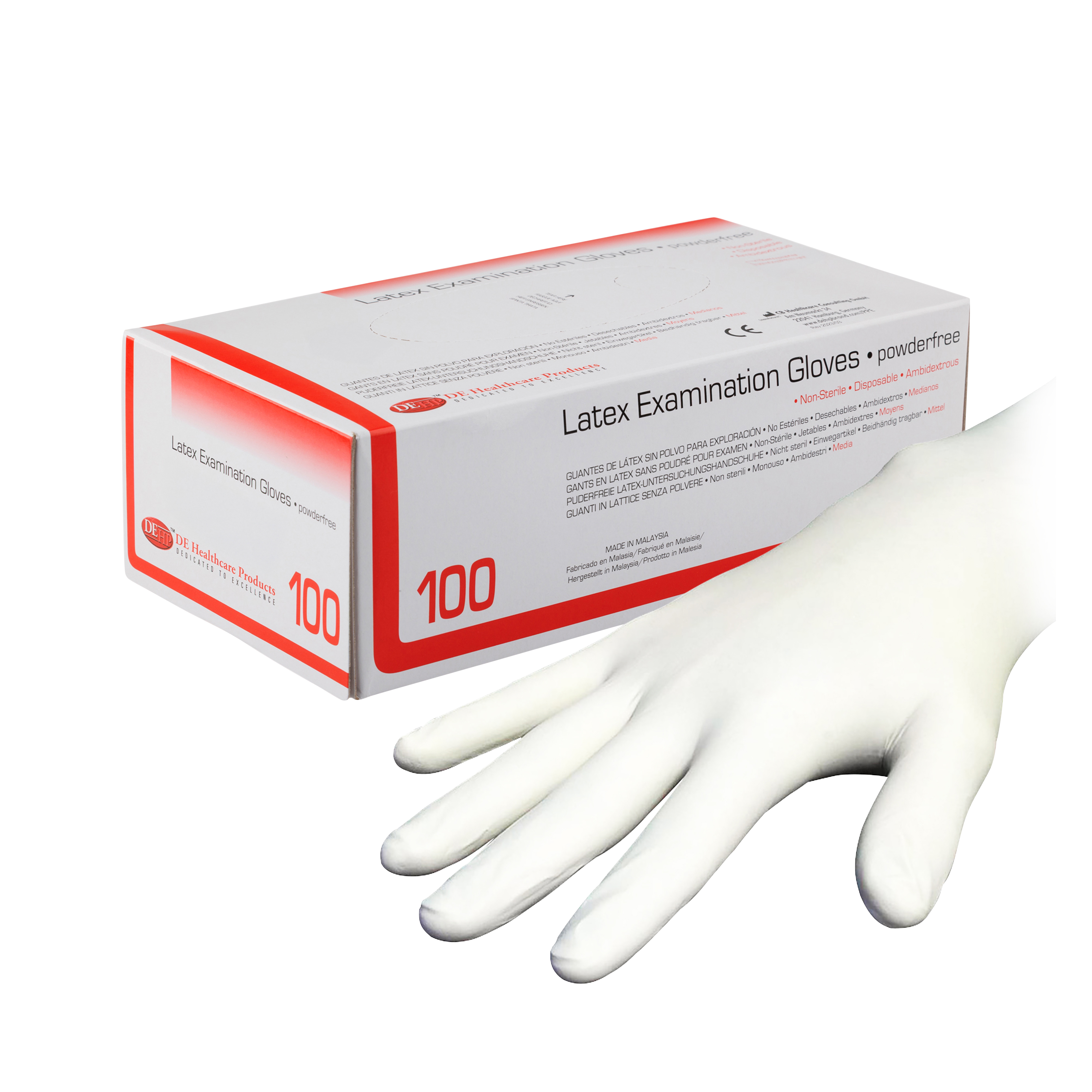 DEHP Gloves Economy Latex Powder Free X-Small 100pk
