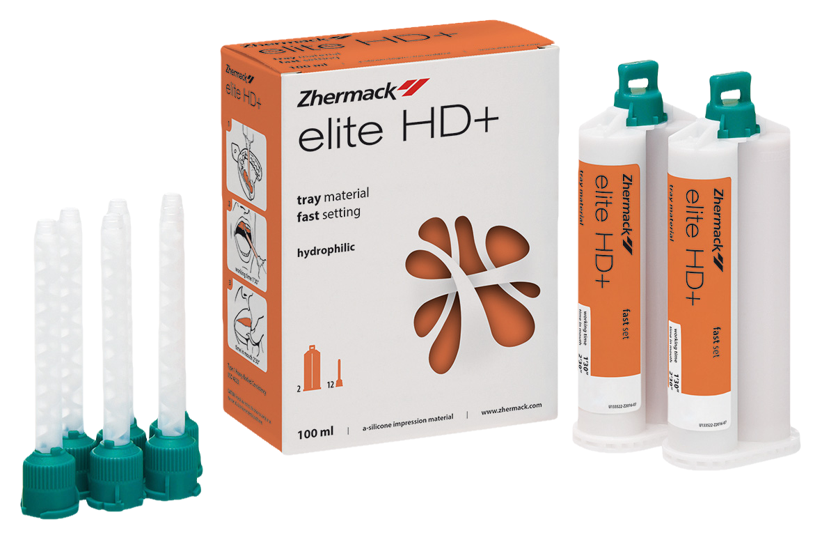 Elite HD+ Tray Material Heavy Body Cartridge 50ml 2pk