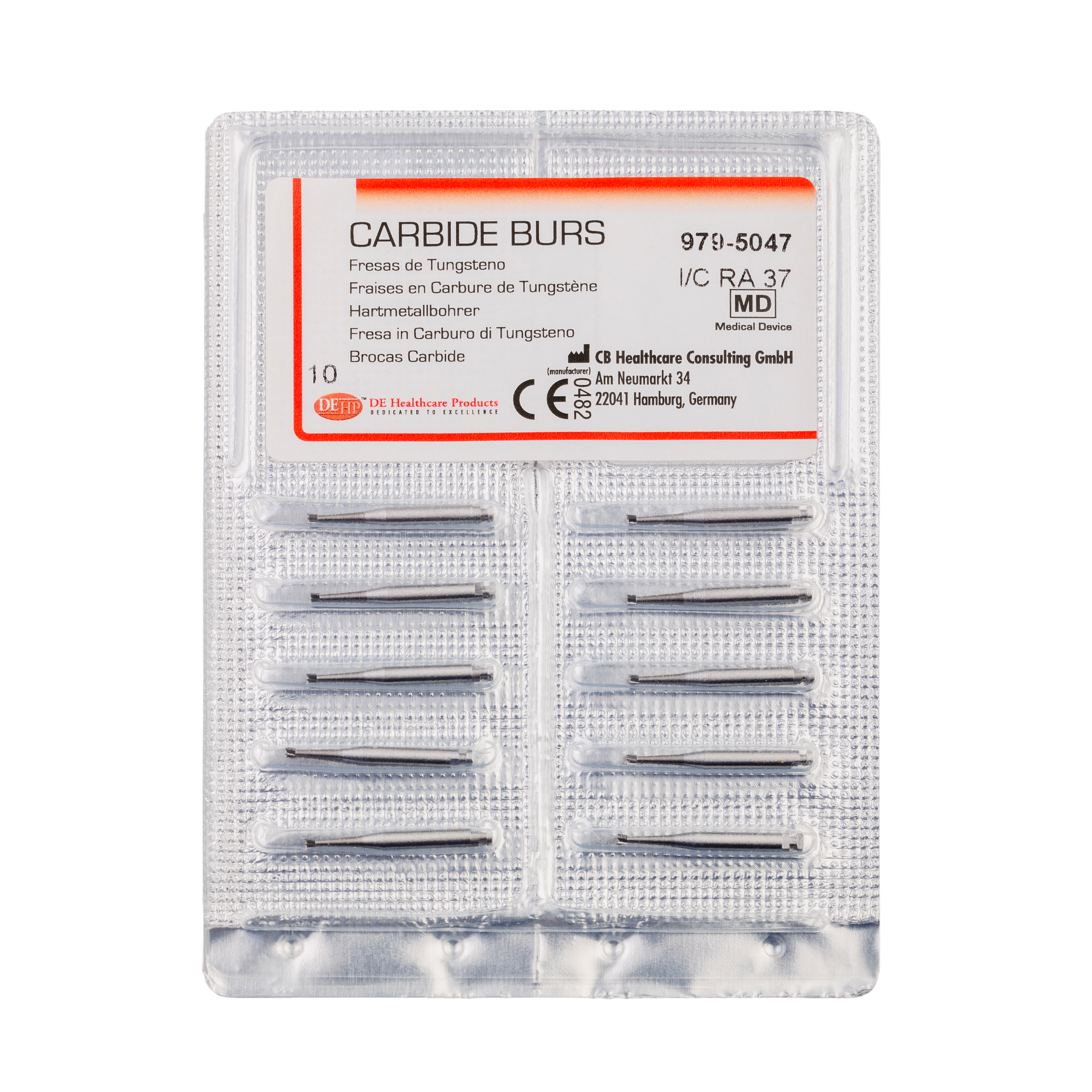 DEHP Bur TC RA Inverted Cone 4 (014) 10pk