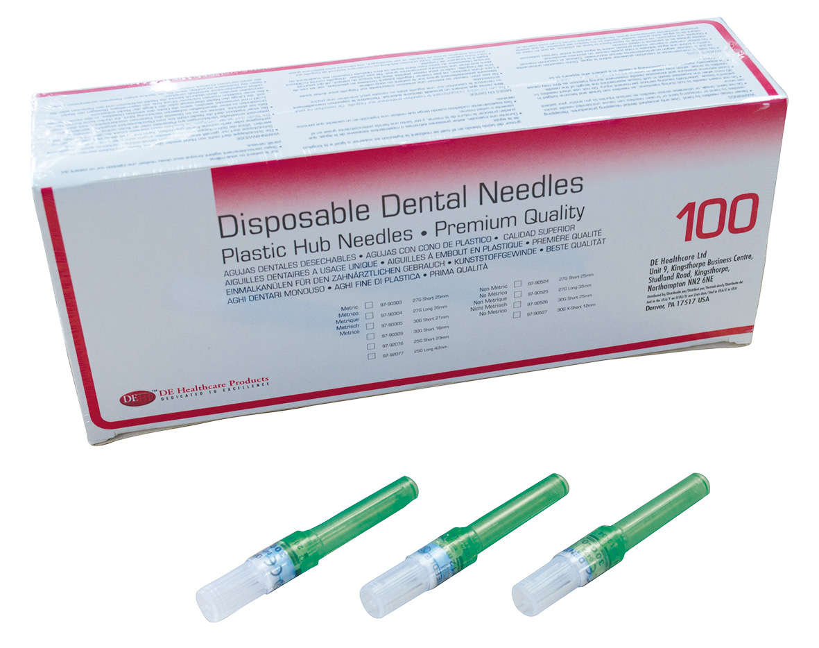 DEHP Needles Plastic Hub Disposable 27G Long 100pk