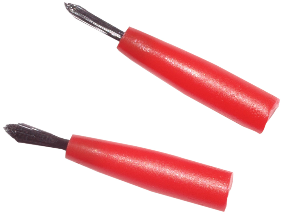 DEHP Brush Tips Thin Red 100pk