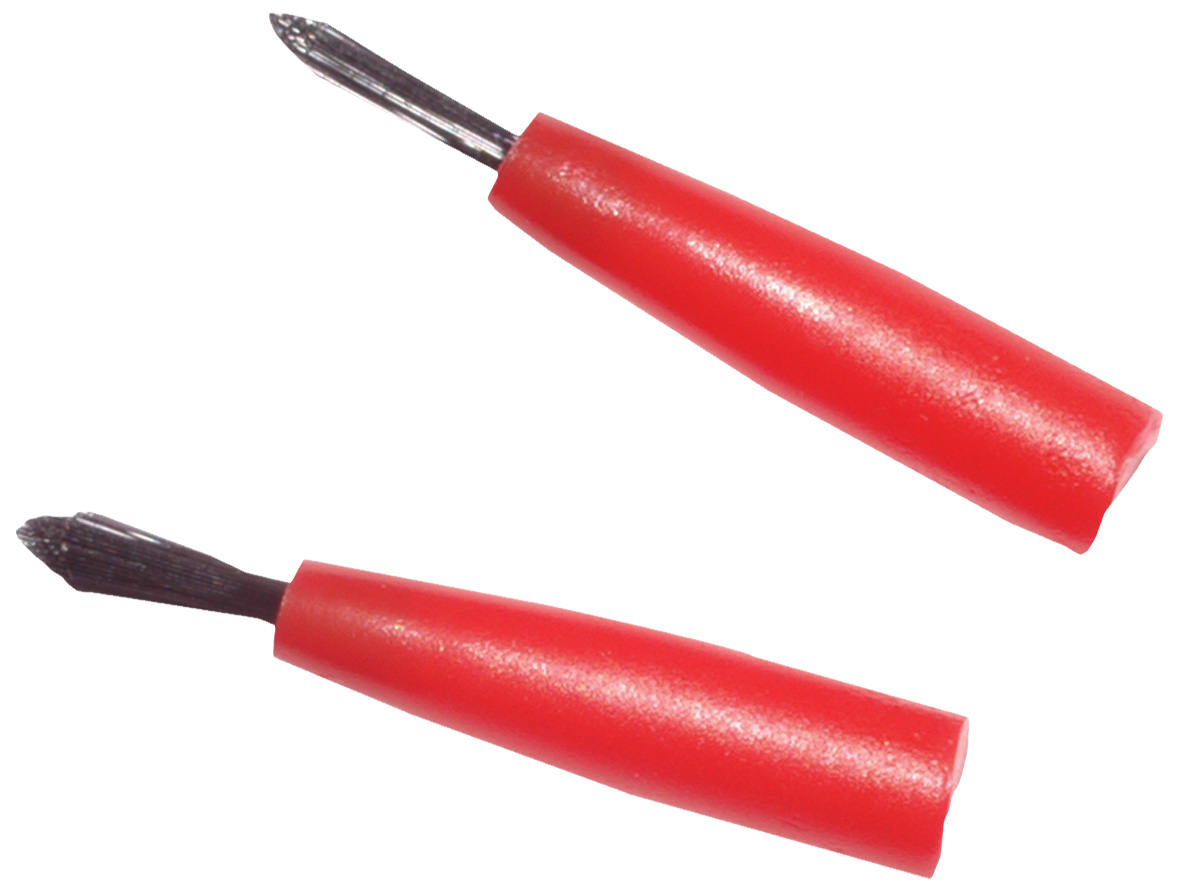 DEHP Brush Tips Thin Red 100pk