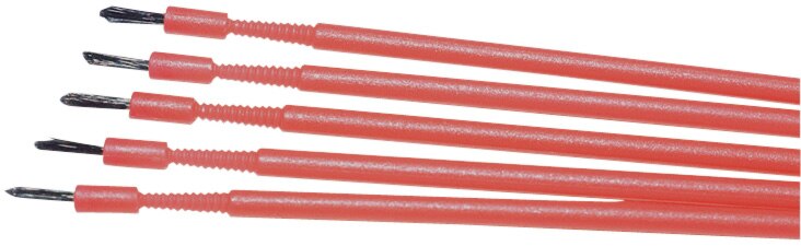 DEHP Brush Bendable Red 100pk