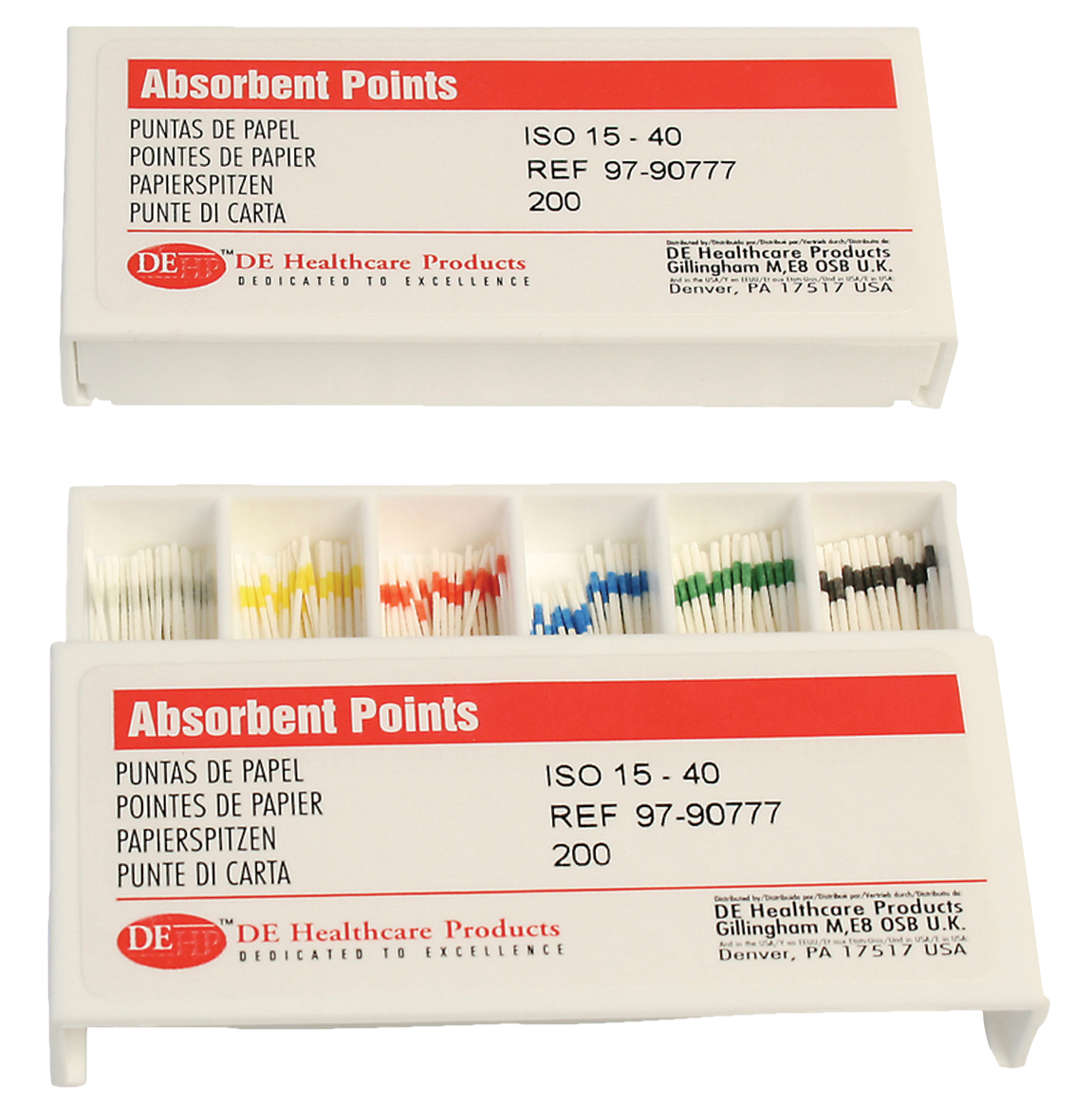 DEHP Paper Points Assorted 15-40 200pk