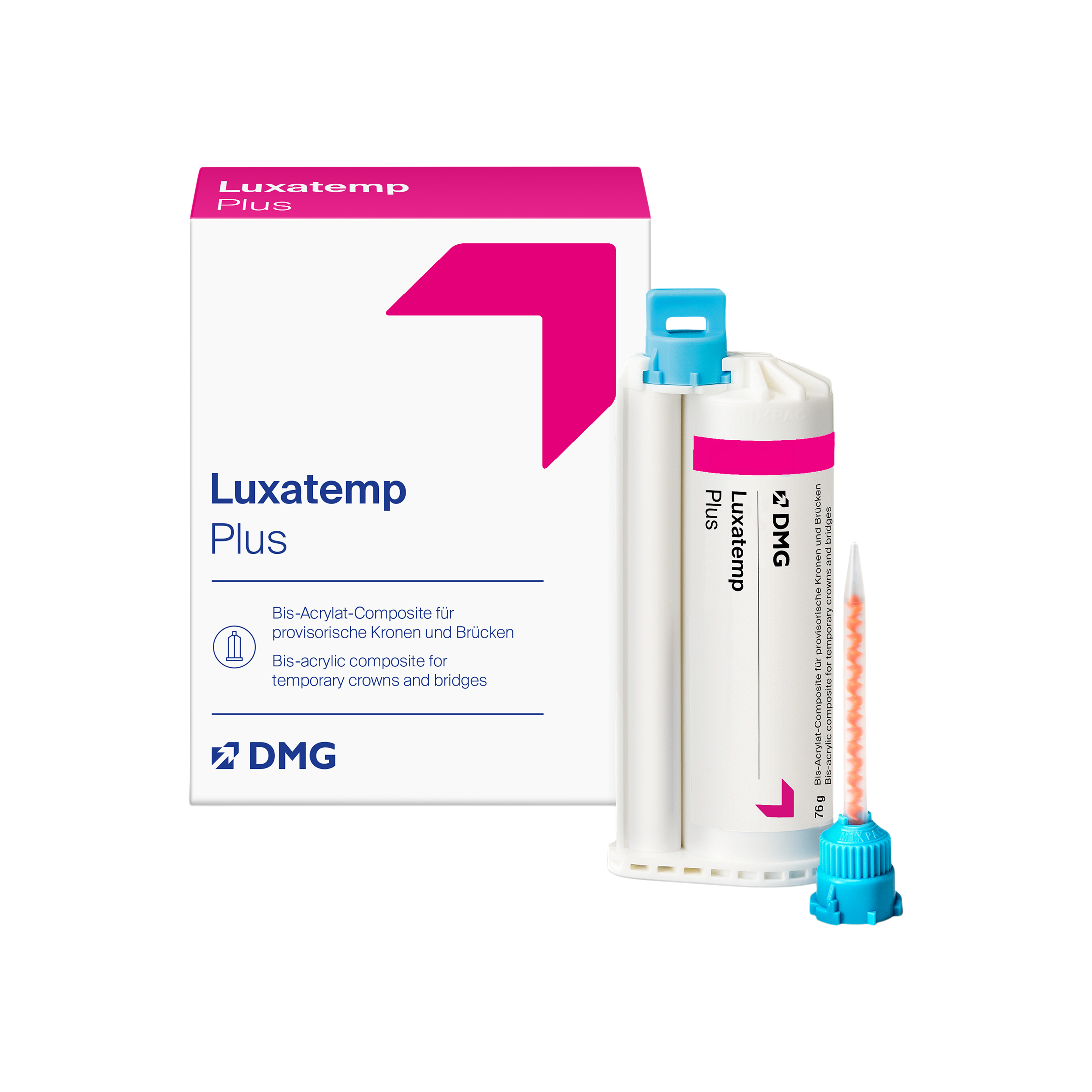 Luxatemp Plus Automix Cartridge 76g A2