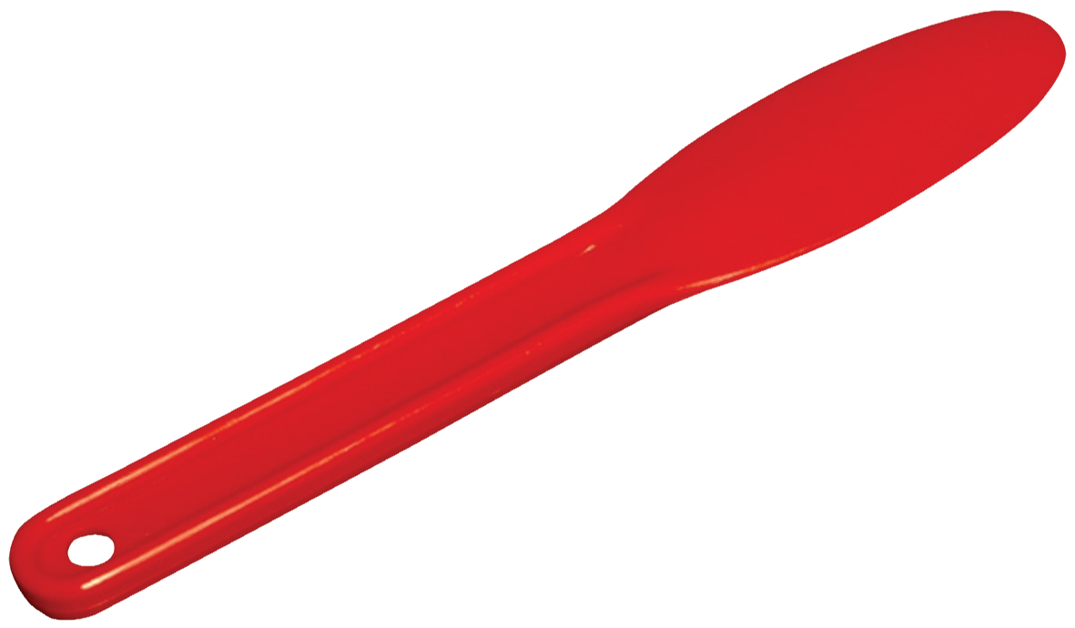 DEHP Alginate Plastic Spatula Red