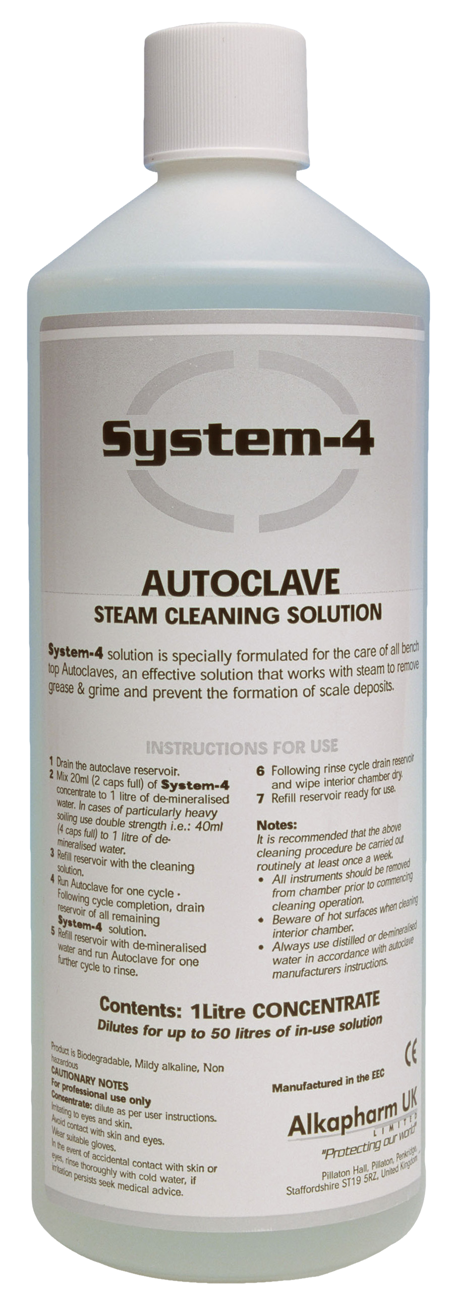 System 4 Autoclave Cleaning Solution 1L