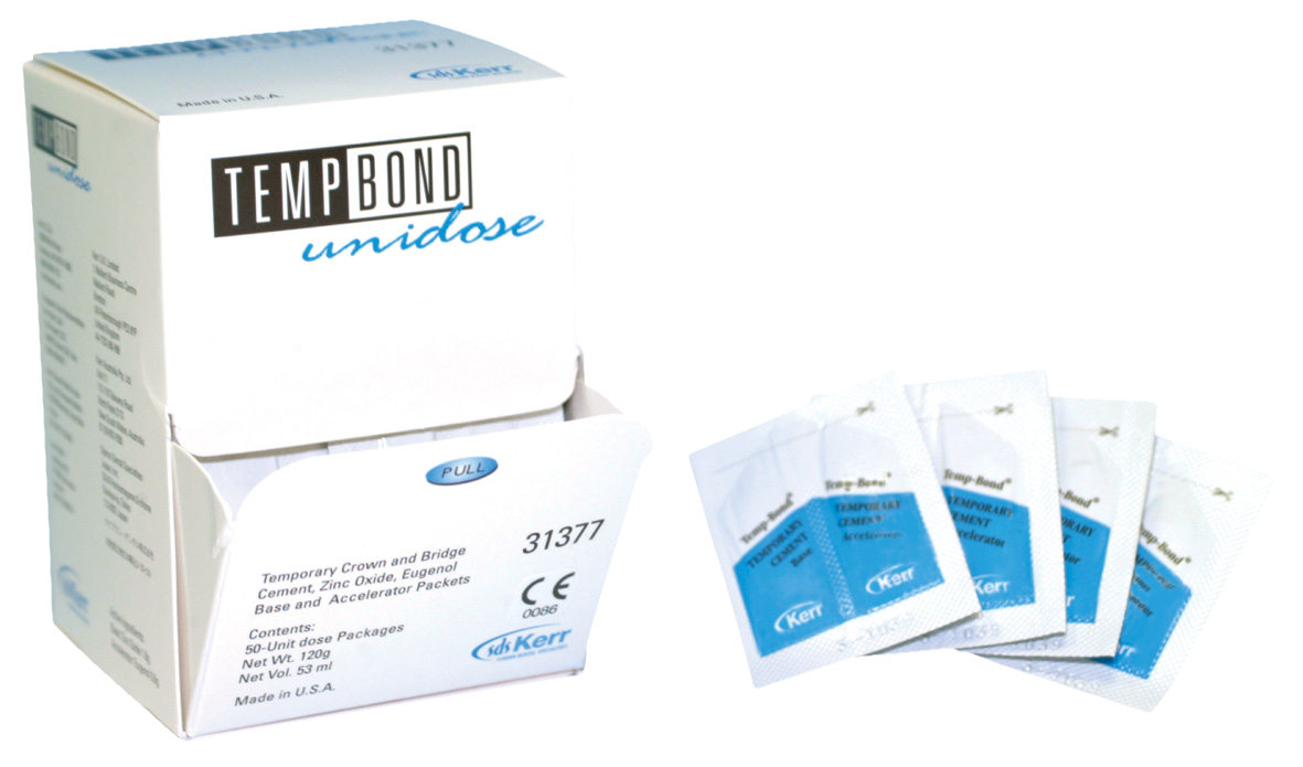 Temp-Bond Unidose Temp Cement 2.4g 50pk