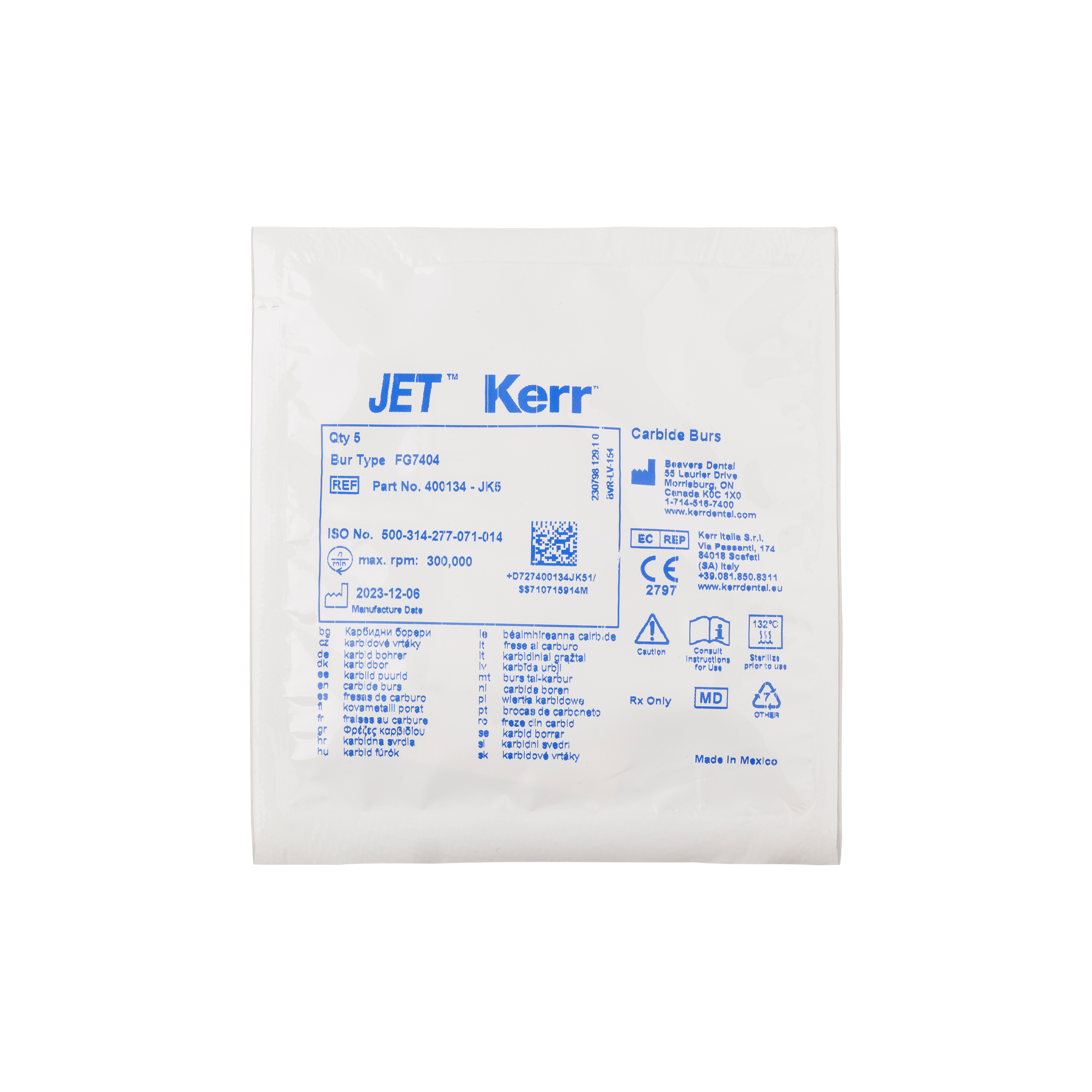 Jet TC Bur Trim & Finishing Egg RA 7404 5pk