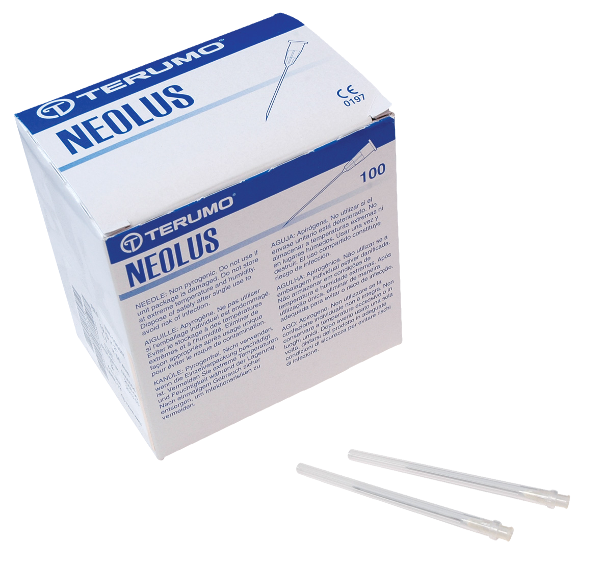 Terumo Neolus Hypodermic Needles 19GA 2" 100pk
