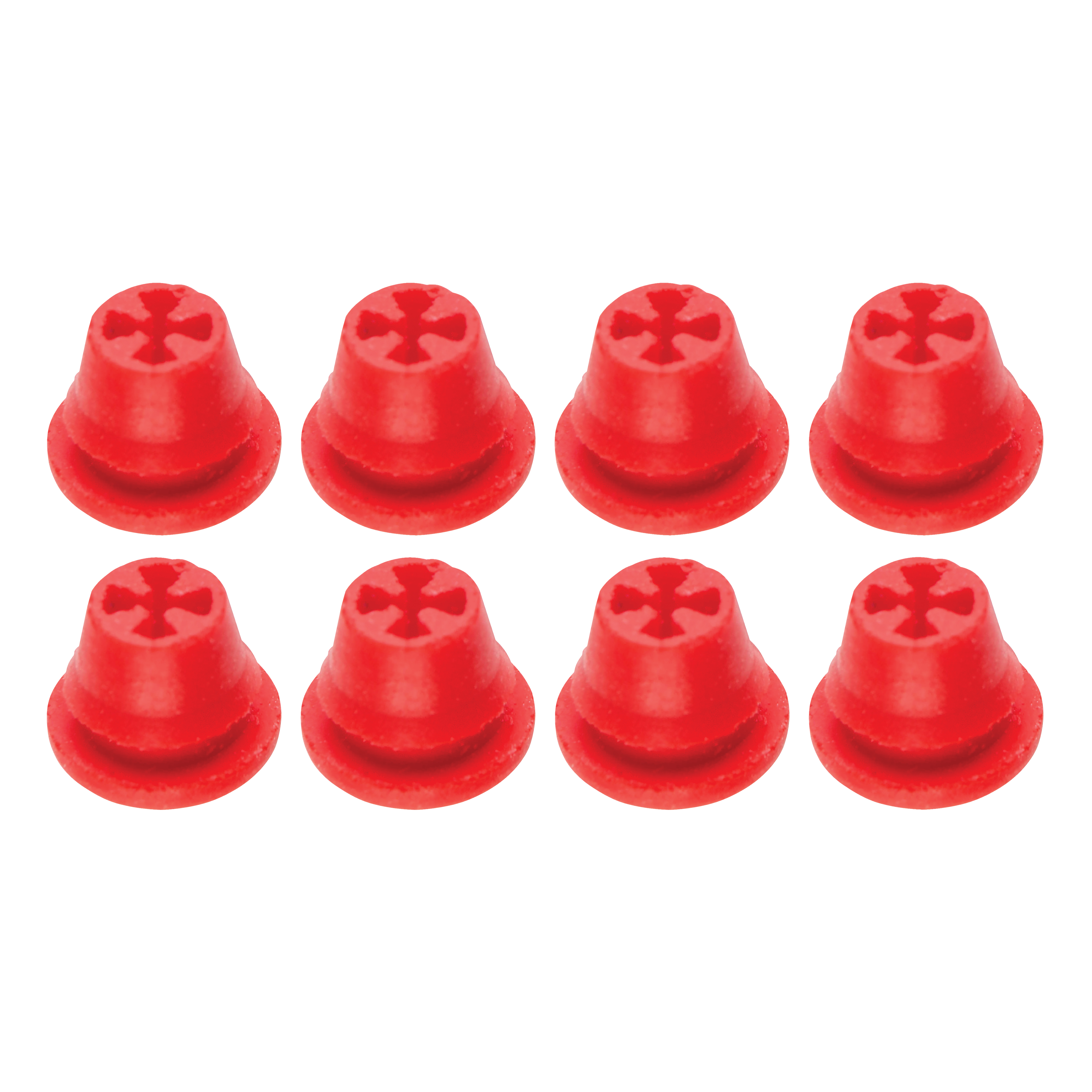 Silicone Plugs Red 8pk