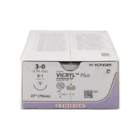 Vicryl Plus Sutures Undyed Coated 70cm 3-0 1/2 Circle Reverse Cutting X-1 22mm VCP458H 36pk