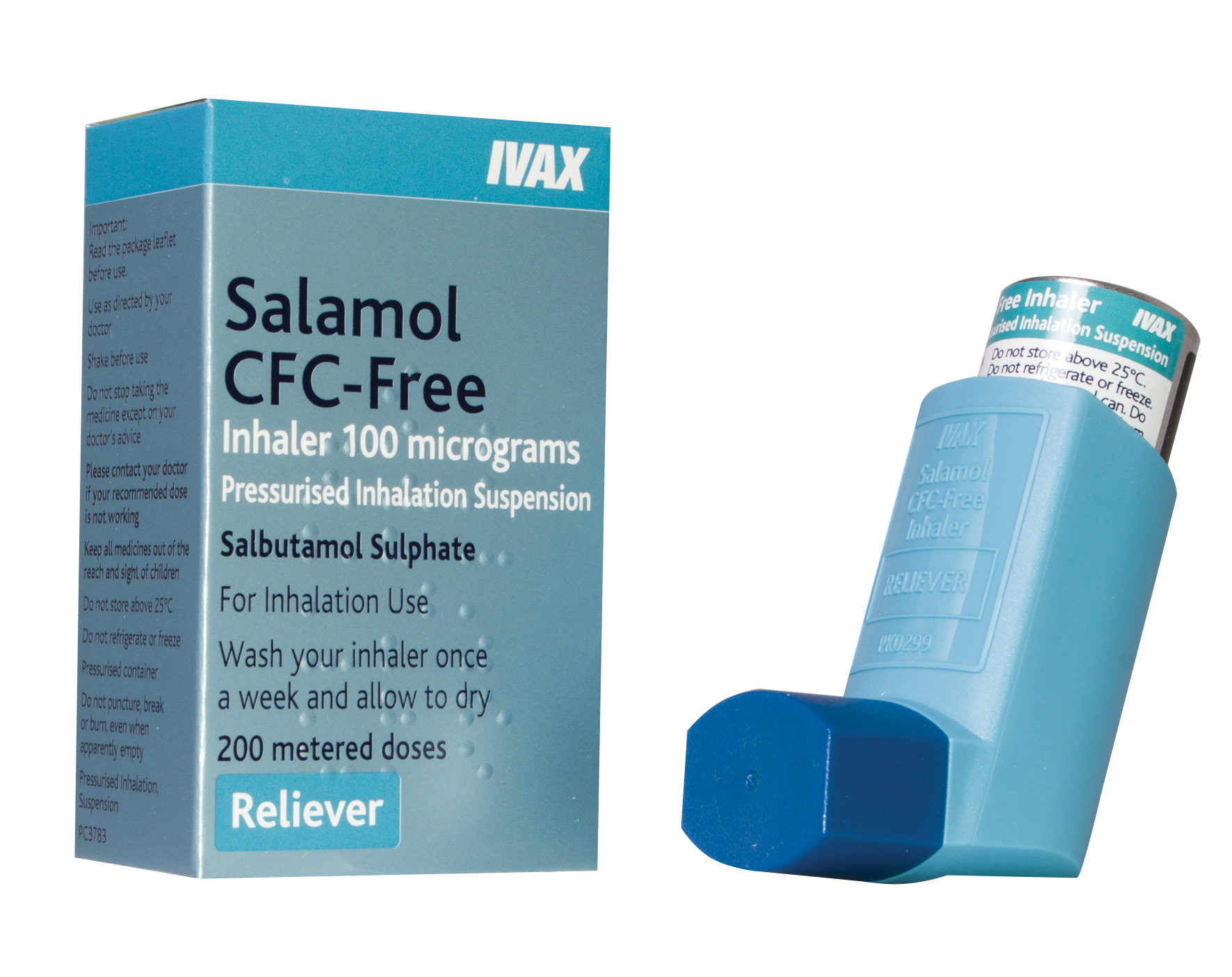 Salbutamol Inhaler CFC Free 100mcg 200 Dose