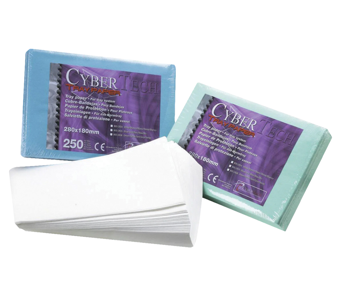 Cyber Tray Paper Blue 28 x 18cm 250pk